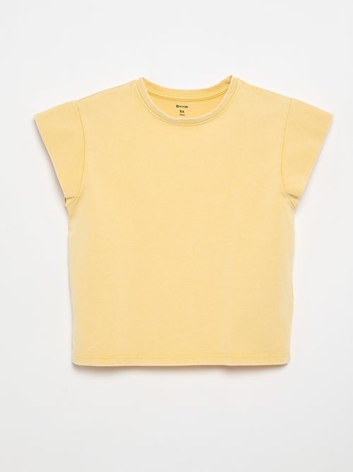 Plain Cap-Sleeve T-Shirt - Kiabi