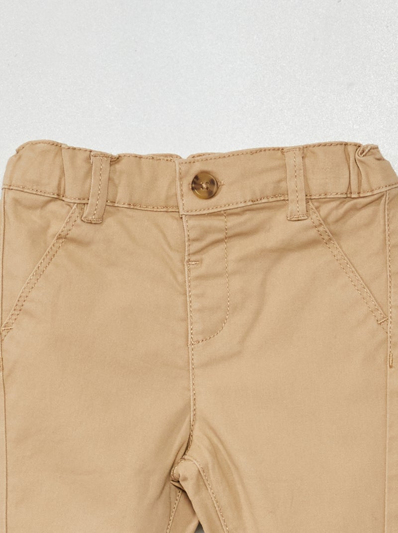 Plain chinos BEIGE - Kiabi