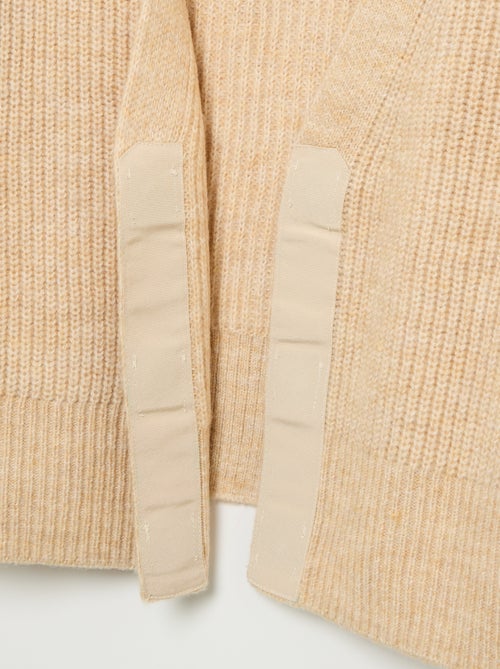 Plain Chunky Knit Cardigan, Easy to Slip On - Kiabi