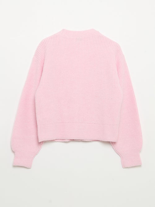 Plain Chunky Knit Cardigan, Easy to Slip On - Kiabi