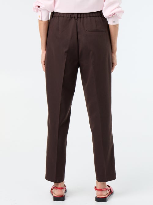 Plain cigarette pants with 2 pockets - Kiabi