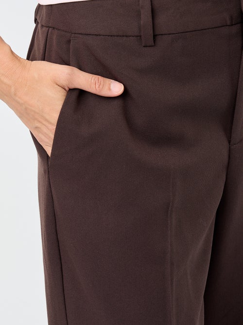 Plain cigarette pants with 2 pockets - Kiabi
