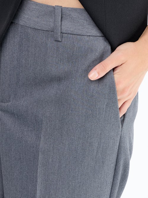 Plain cigarette pants with 2 pockets - Kiabi