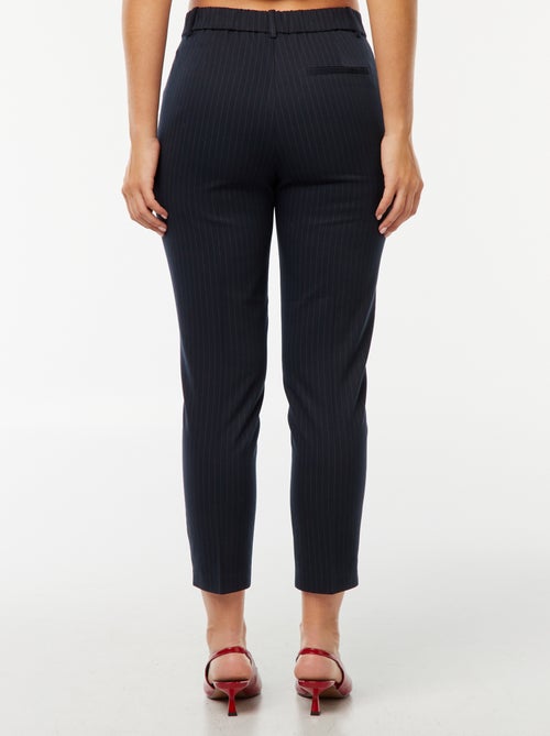 Plain cigarette trousers with 2 pockets - Kiabi