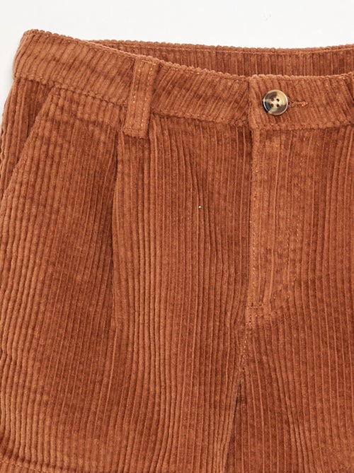 Plain Corduroy Shorts - Kiabi