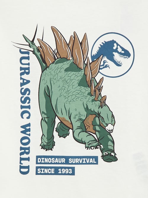 Plain Cotton 'Jurassic World' T-shirt - Kiabi Plain Cotton 'Jurassic World' T-shirt - Kiabi