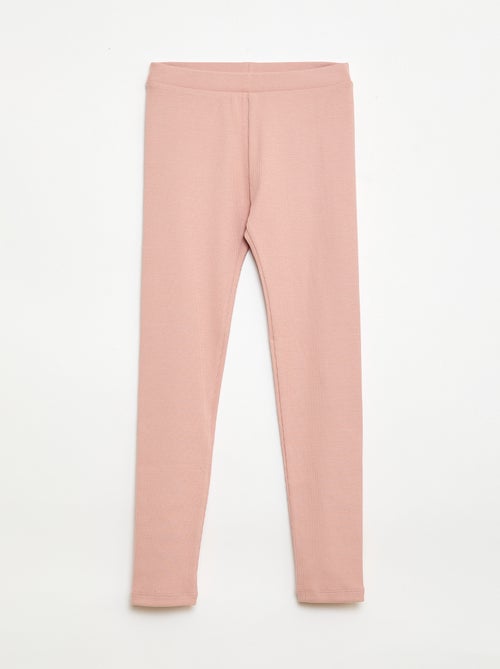 Plain Cotton Knit Leggings - Kiabi