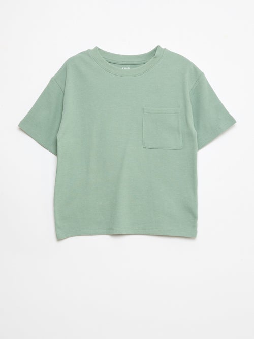 Plain Cotton Pajama Set - Kiabi
