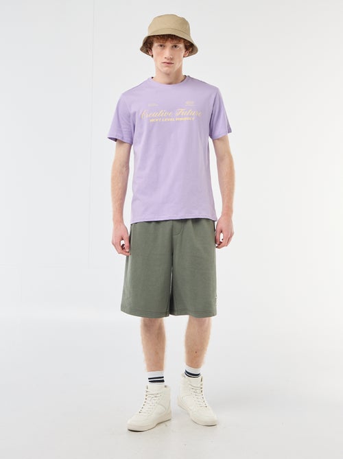 Plain Cotton Patch Shorts - Kiabi