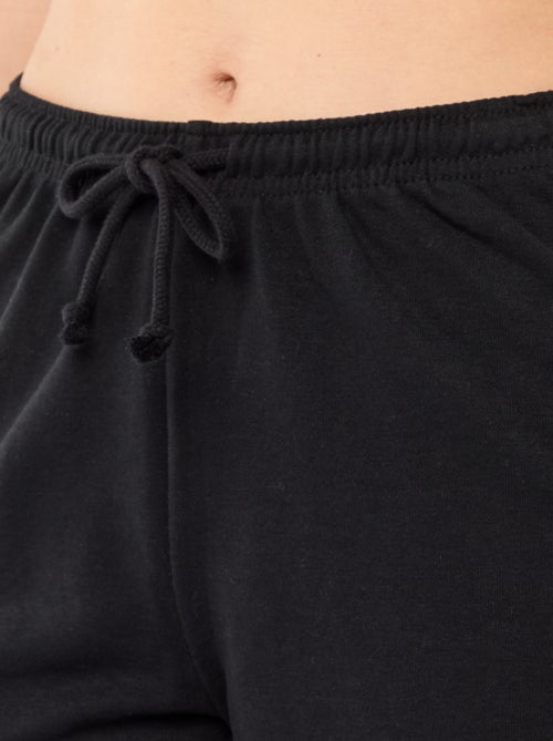 Plain Cotton Short Shorts with Drawstring - Kiabi