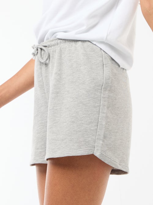 Plain Cotton Short Shorts with Drawstring - Kiabi