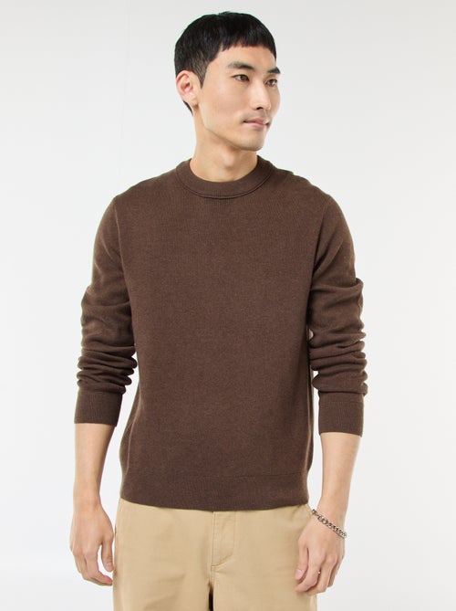Plain Crew Neck Sweater - Kiabi Plain Crew Neck Sweater - Kiabi
