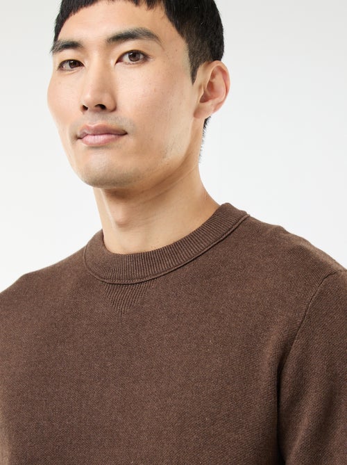 Plain Crew Neck Sweater - Kiabi Plain Crew Neck Sweater - Kiabi