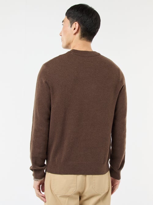 Plain Crew Neck Sweater - Kiabi Plain Crew Neck Sweater - Kiabi