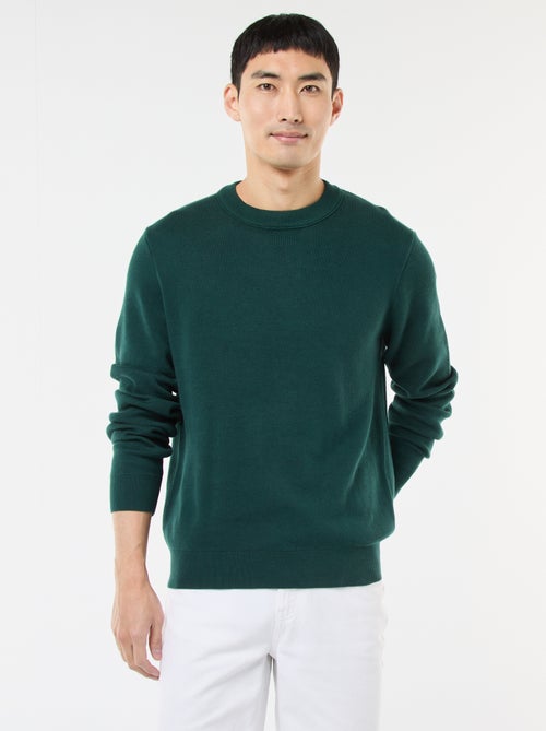 Plain Crew Neck Sweater - Kiabi