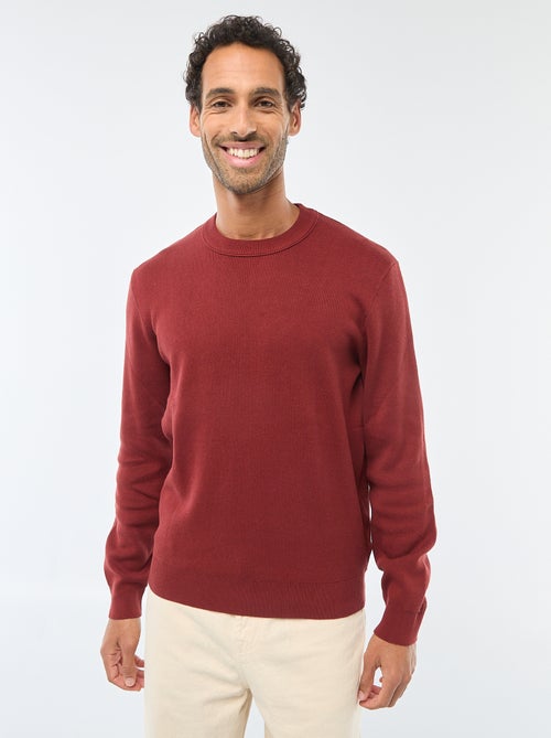 Plain Crew Neck Sweater - Kiabi