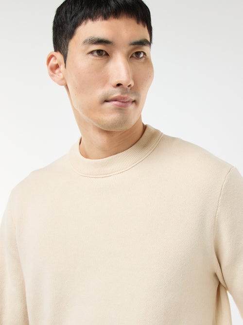Plain Crew Neck Sweater - Kiabi Plain Crew Neck Sweater - Kiabi