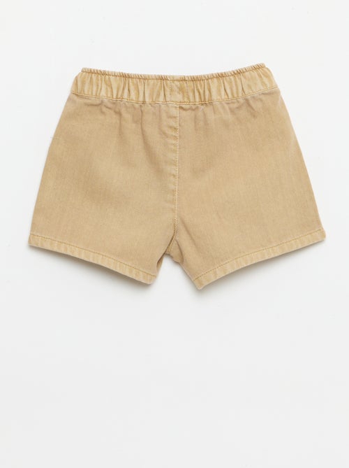 Plain denim shorts - Kiabi