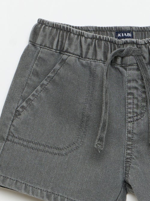 Plain denim shorts - Kiabi
