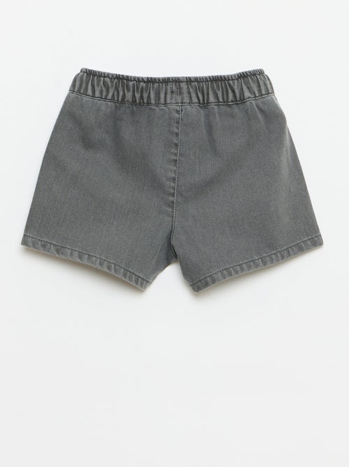 Plain denim shorts - Kiabi