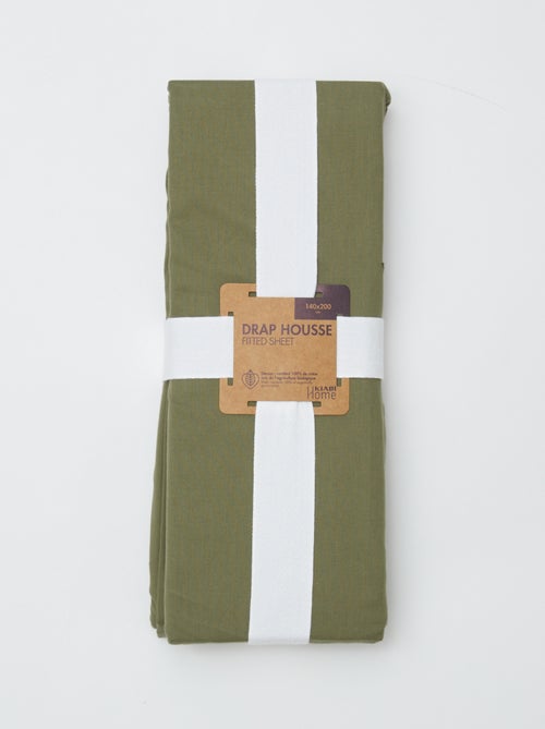 Plain fitted sheet 140 x 200 cm - Kiabi