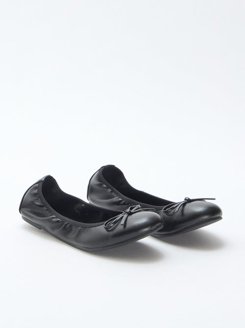 Plain Flat Ballerina Shoes - Kiabi