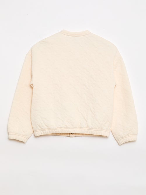 Plain Fleece-Effect Sweatshirt - Adaptive Collection - Kiabi