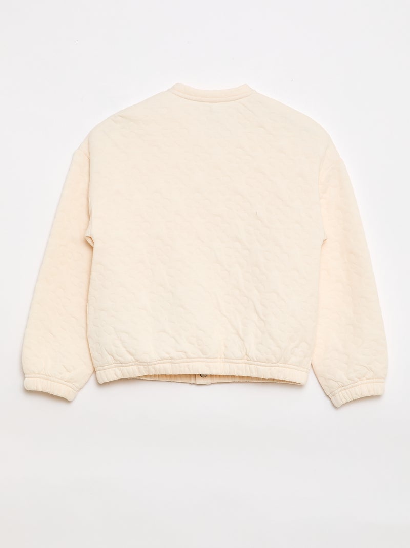 Plain Fleece-Effect Sweatshirt - Adaptive Collection Beige - Kiabi