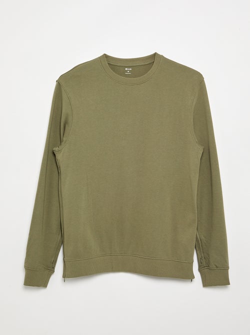 Plain Fleece Sweatshirt - Easy-Wear Design - Kiabi