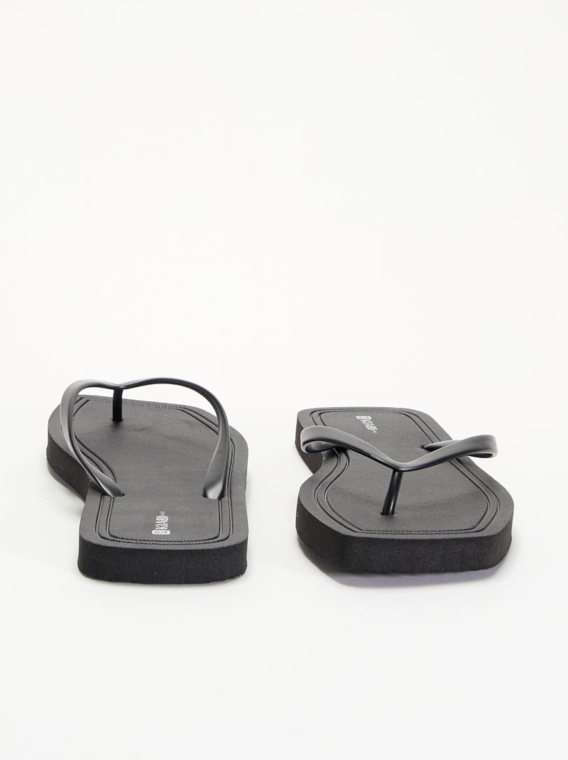 Plain flip-flops Black - Kiabi