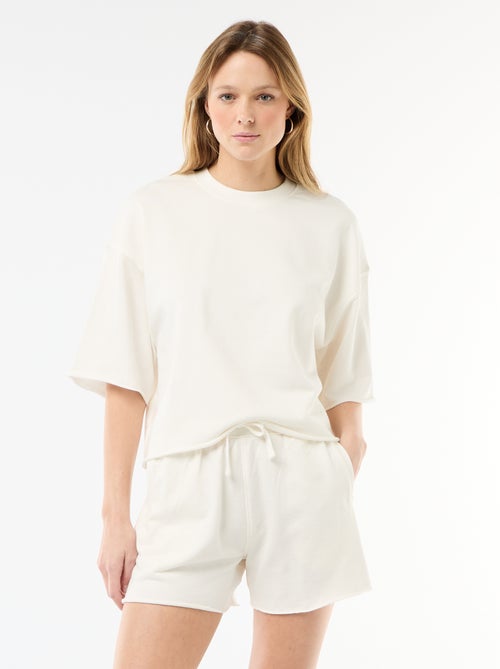 Plain French Terry Shorts - Kiabi