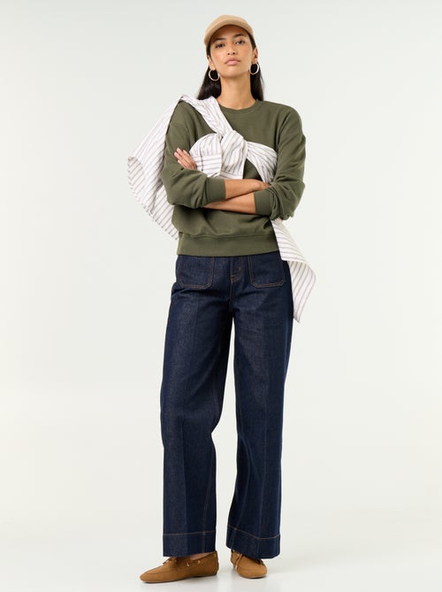 Plain French Terry Sweatshirt - Kiabi