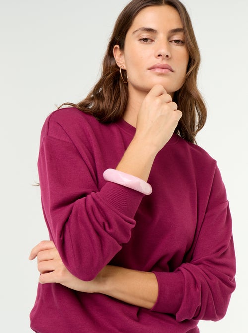 Plain French Terry Sweatshirt - Kiabi