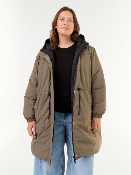 Plain hooded parka - Kiabi