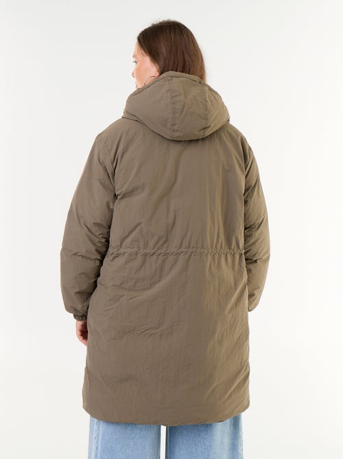Plain hooded parka - Kiabi
