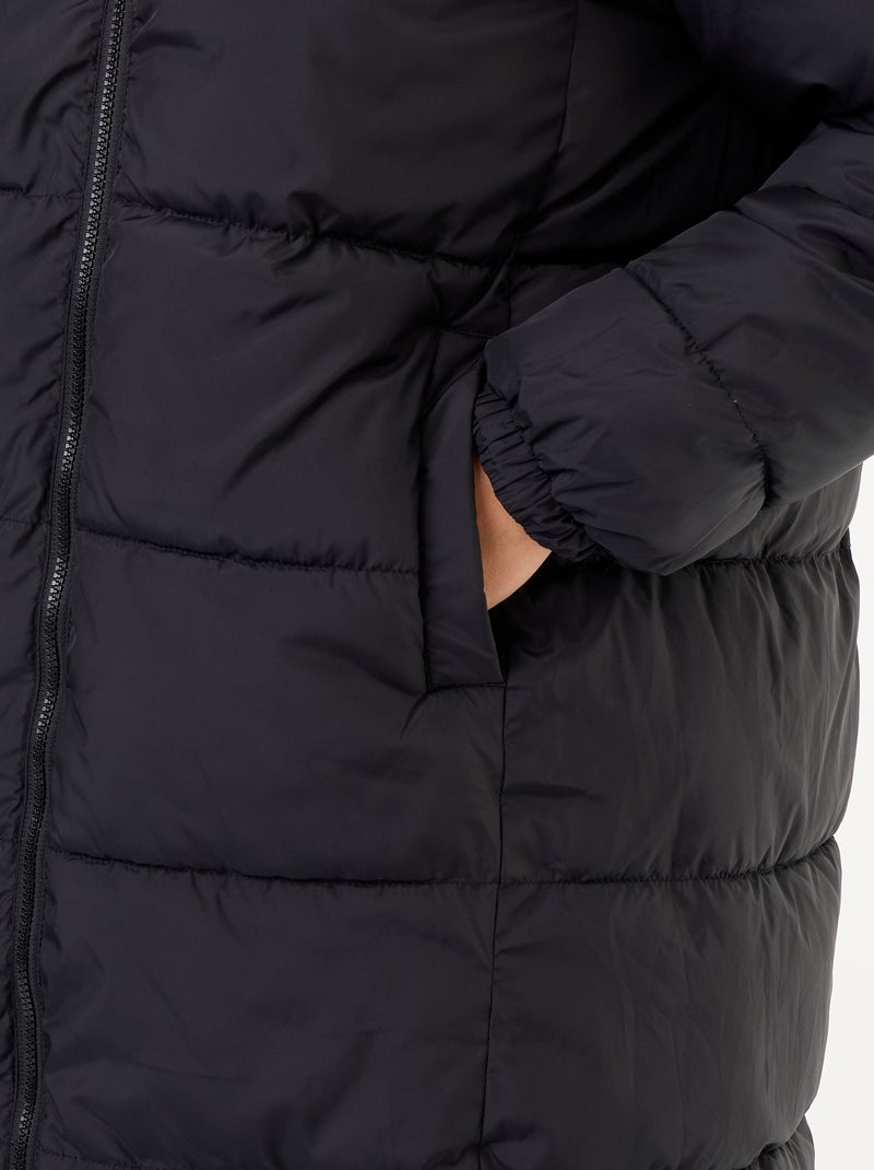 Plain hooded parka Green - Kiabi
