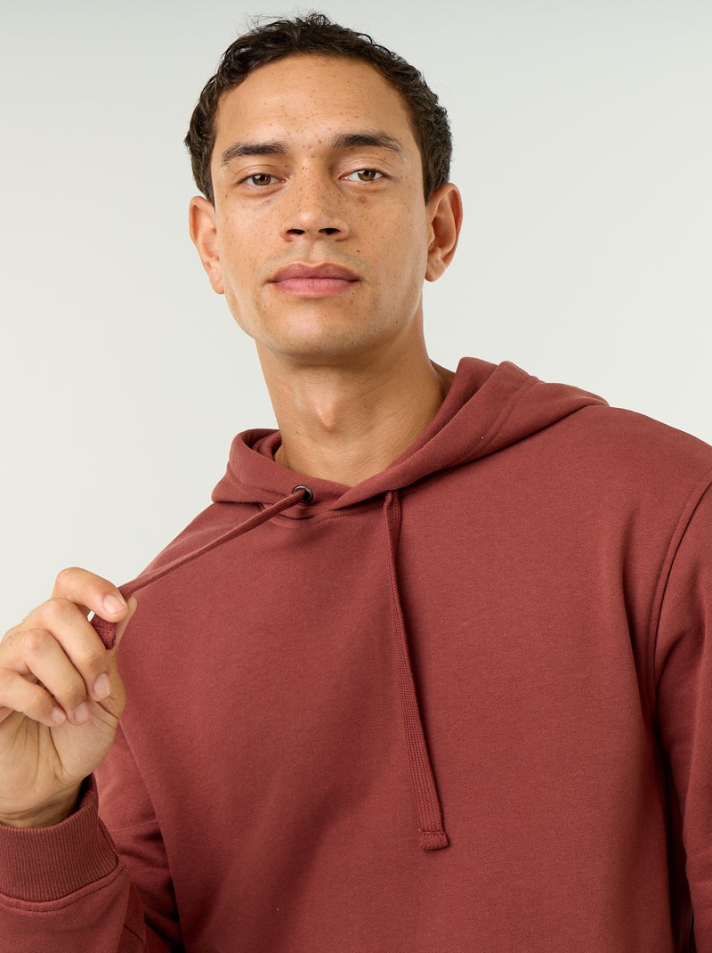 Plain Hooded Sweatshirt Brown - Kiabi