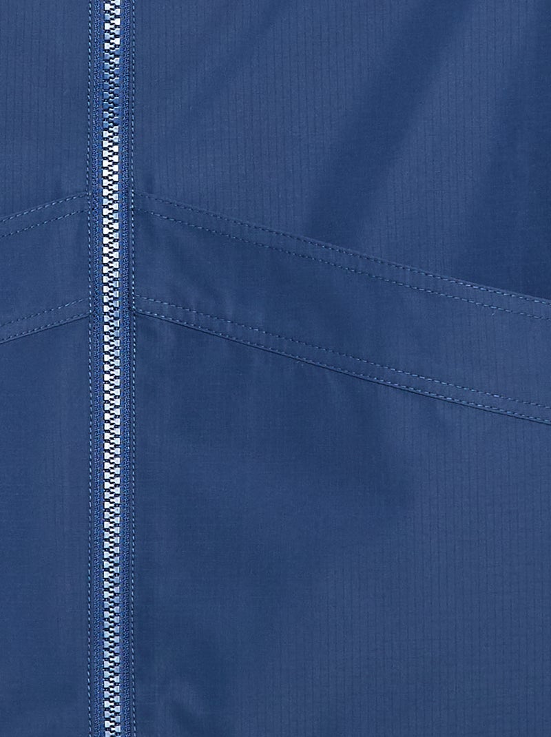 Plain Hooded Windbreaker - Easy-to-Wear Collection Blue - Kiabi