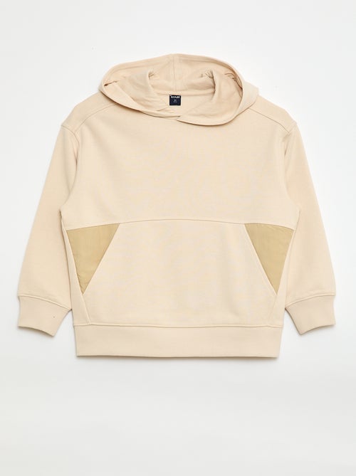 Plain Hoodie with Kangaroo Pocket - Kiabi