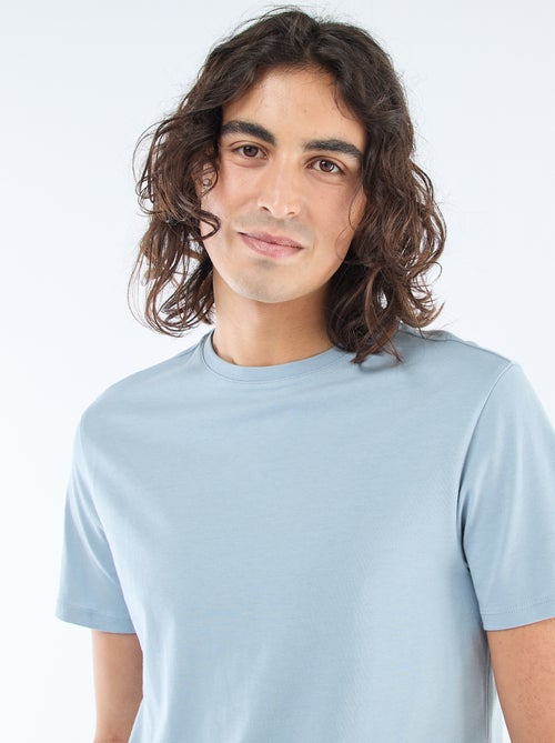 Plain jersey straight T-shirt - Kiabi