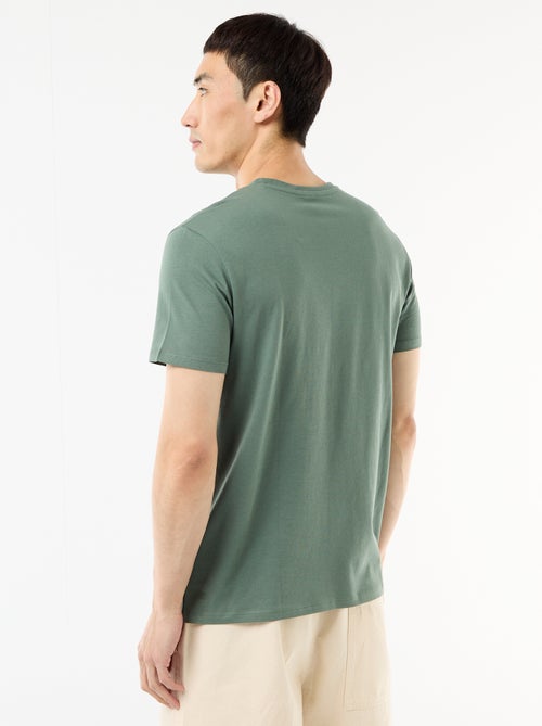 Plain jersey straight T-shirt - Kiabi