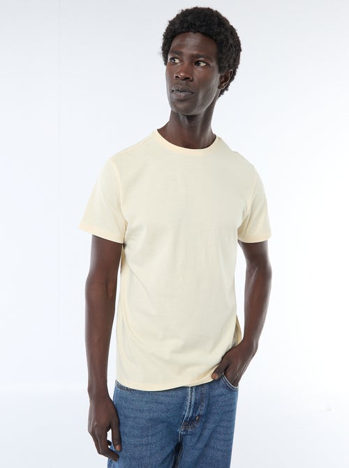 Plain jersey straight T-shirt - Kiabi