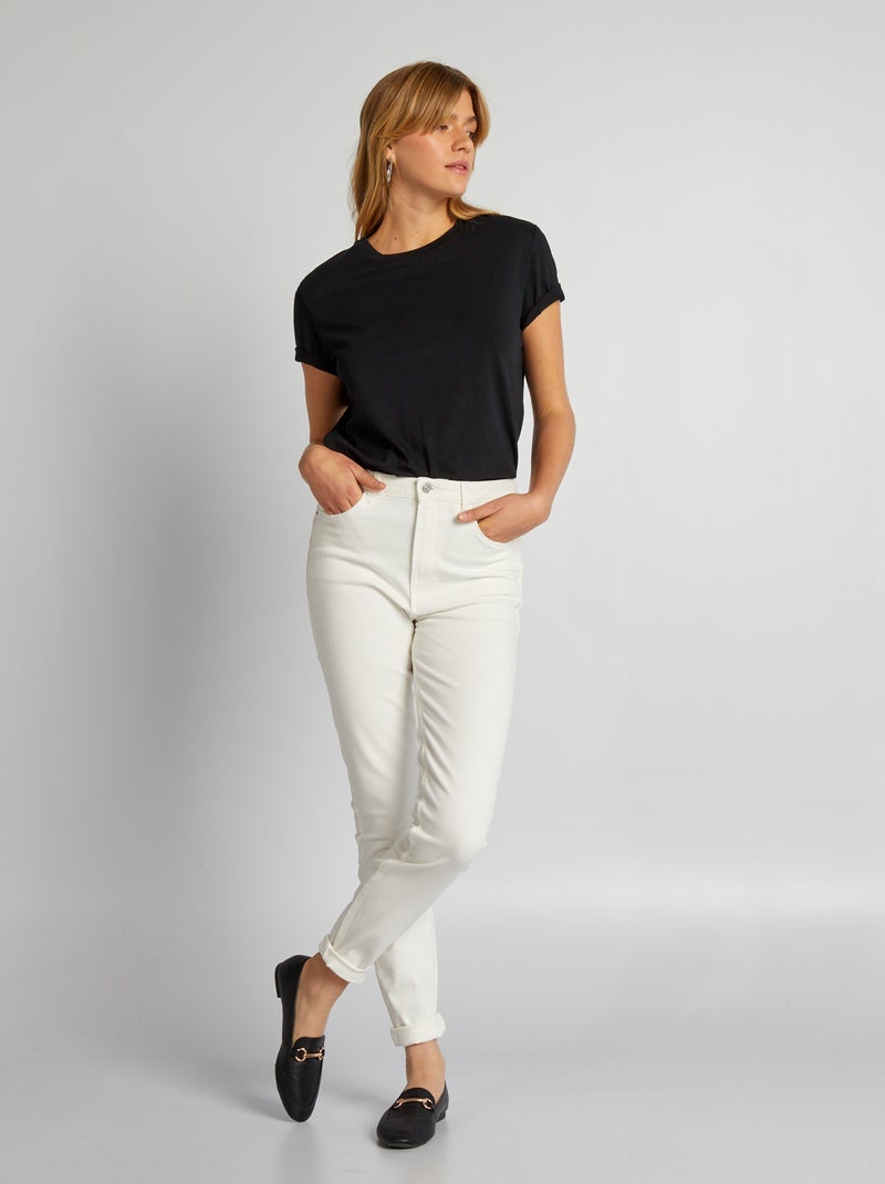 Plain jersey T-shirt black - Kiabi