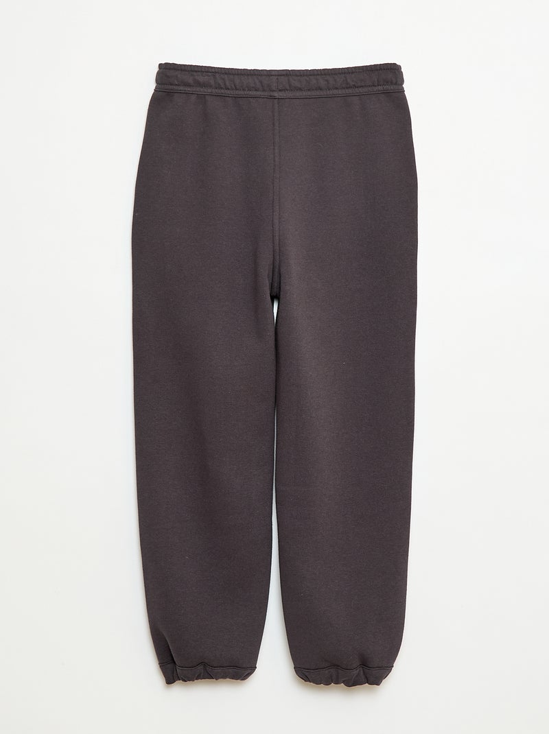 Plain Joggers with 2 Pockets Black - Kiabi