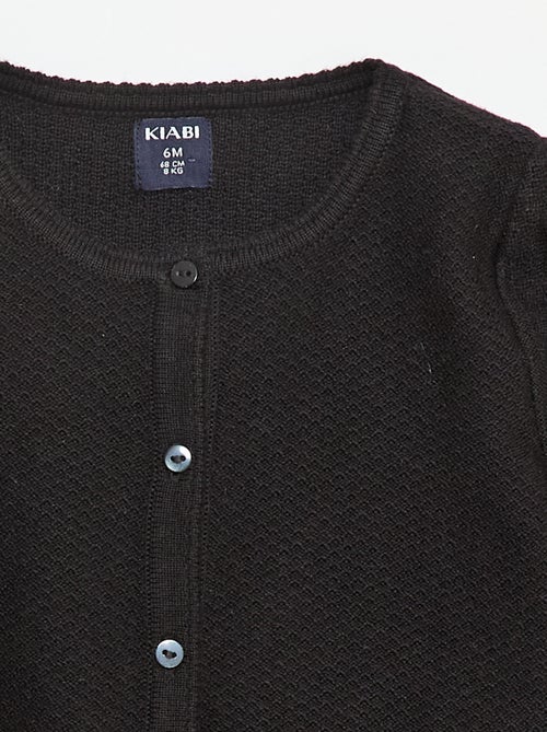 Plain Knit Cardigan - Kiabi