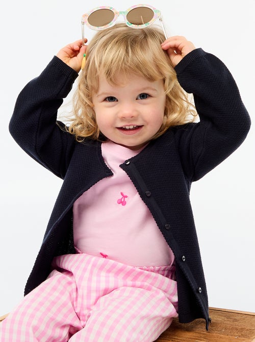 Plain Knit Cardigan - Kiabi