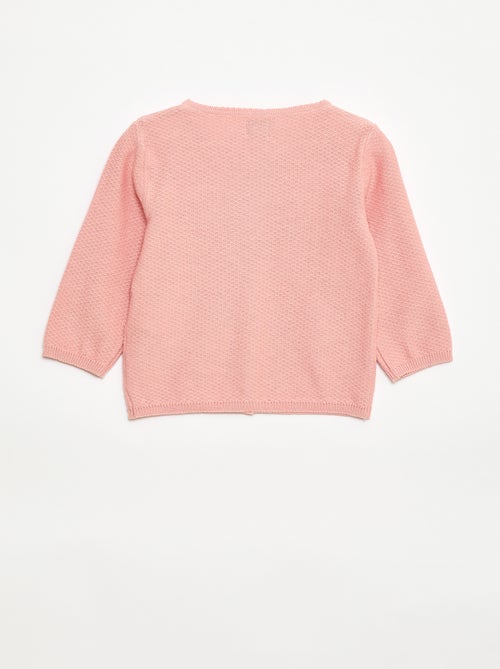 Plain Knit Cardigan - Kiabi