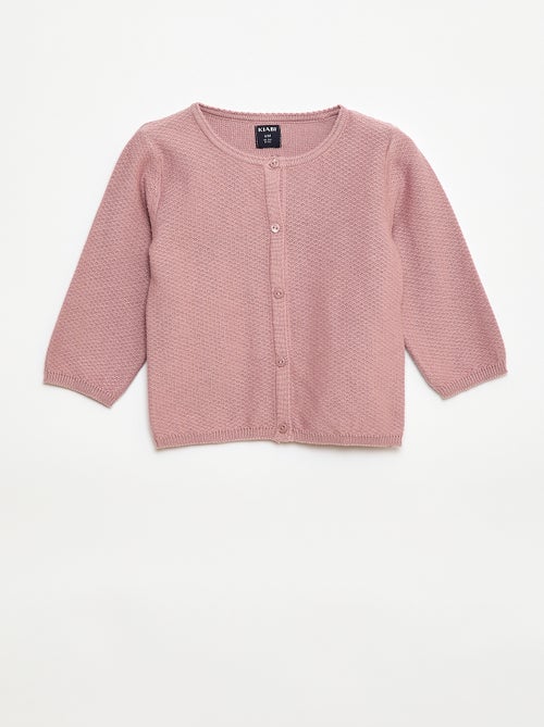Plain Knit Cardigan - Kiabi