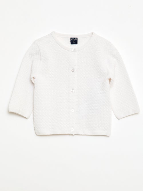 Plain Knit Cardigan - Kiabi