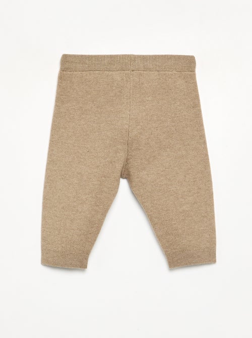Plain knit trousers - Kiabi